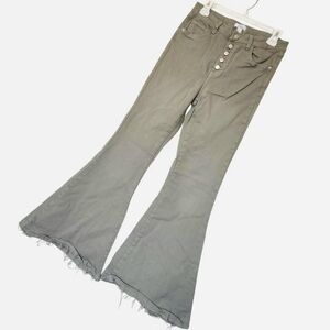 Forever 21 Olive Flare Jeans